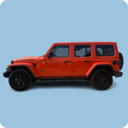 Huur een Jeep Wrangler zonder creditcard op Bonaire.