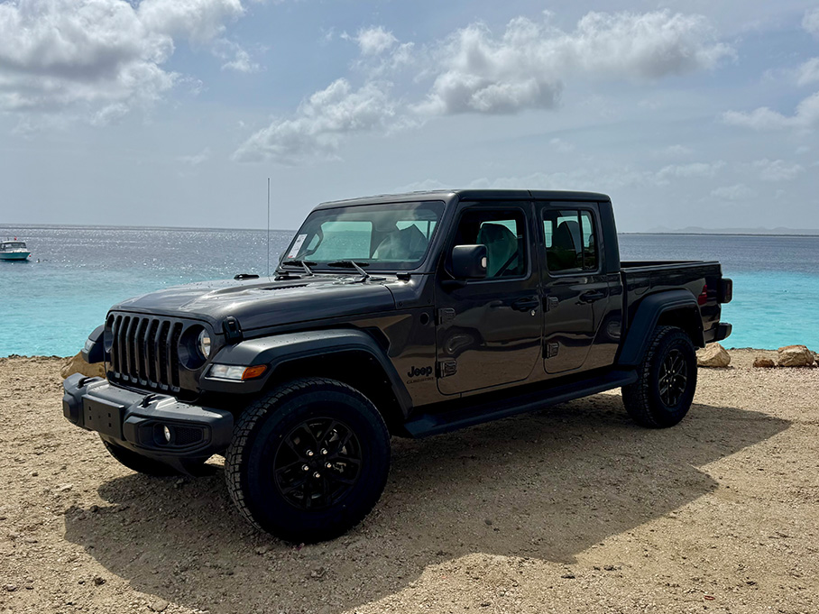 Nieuwe Ford Raptor met automaat te huur bij pickup huren bonaire
